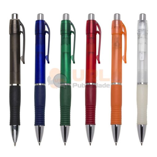 Brinde personalizado caneta plástica 01T URL PUBLICIDADE