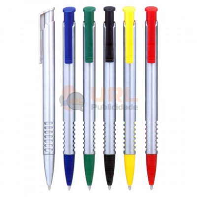 Brinde personalizado caneta plástica 14D URL PUBLICIDADE