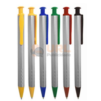 Brinde personalizado caneta plástica 42D URL PUBLICIDADE