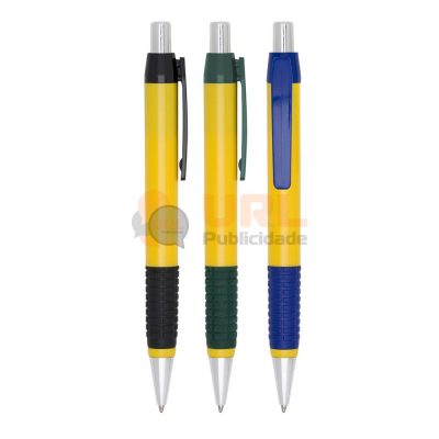 Brinde personalizado caneta plástica 02-AMA URL PUBLICIDADE