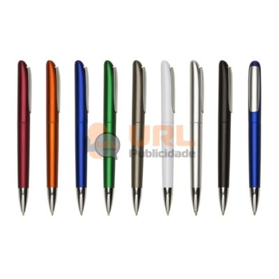 Brinde personalizado caneta plástica 25 URL PUBLICIDADE
